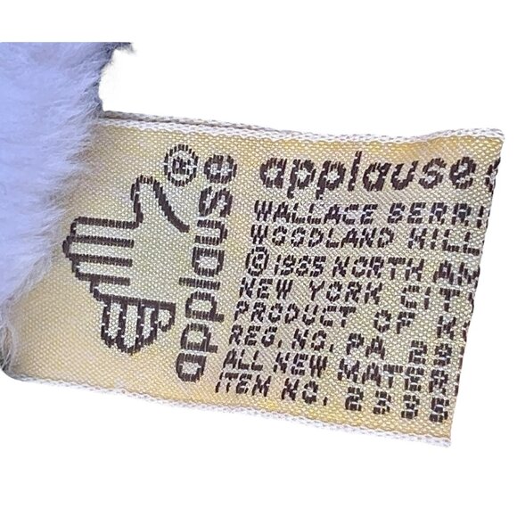 Boo Boo Panda Plush Toy By Applause 8" Black & White Stuffed Animal With Ribbon - Picture 10 of 12